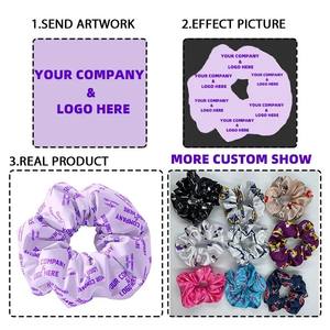 إكسسوارات شعر نسائية من الساتان بشعار مخصص بسعر المصنع تصميم فريد من نوعه من الساتان صقيل - Product Image 4