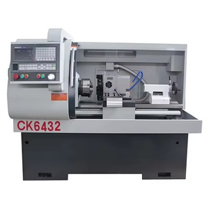 เครื่องกลึงซีเอ็นซีขนาดเล็กแบบเตียงราบ รุ่น CK6432/500/750 มม. ของจีน ควบคุมด้วยระบบ GSK สำหรับงานขนาดกลาง แกนหมุนคู่ - Product Image 3