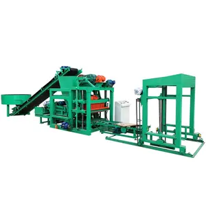 Para obras de construção Block Eps sandwich painel produção linha automática cimento tijolo máquina tipo QTJ4-25 Hydraulic