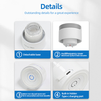 Bouteille d'eau hydrogénée intelligente et portable en plastique, 2000ppb, 450ML, 528Hz, alimentée par USB, pour usage extérieur, camping-car, domestique, voiture, accepte les commandes OEM