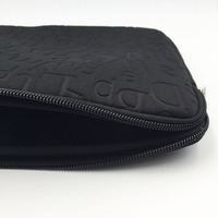 Housse de protection pour ordinateur portable en néoprène gaufré personnalisée, sac d'ordinateur imperméable, fabrication de pochettes pour ordinateur portable avec fermeture éclair pour iPad, macbook