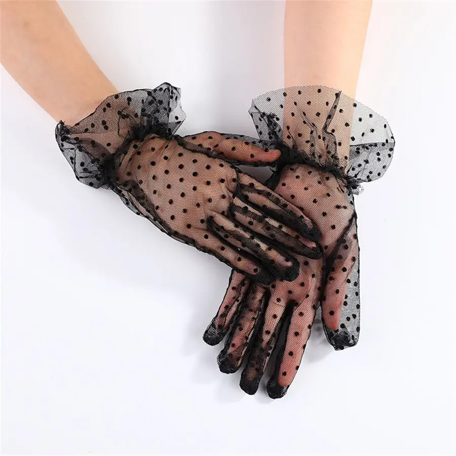 Vrouwen Transparante Handschoenen Vrouwelijke Sexy Zwarte Handschoen Erotische Vrouwen Sexy Kanten Handschoenen