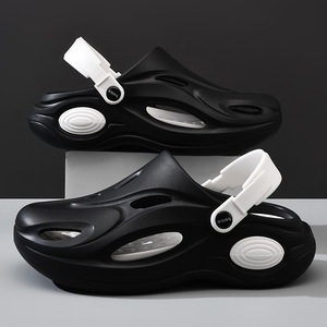 Men's Summer <b>Clogs</b> Thick EVA Anti Slip Breathable Outdoor Sandals With Closure - Product Image 1