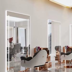 Estación de Planchado con Espejo Todo en Uno de Lujo Moderno Zxm, Espejo de Pie de Metal Montado en la Pared para Peluquería, Salón de Belleza, con Luz Interna para Hoteles - Product Image 6