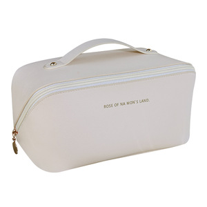 <span class=keywords><strong>2022</strong></span> mejor bolsa de maquillaje de gran capacidad bolsa de cosméticos de joyería de viaje Material de PU con cierre de cremallera - Product Image 1