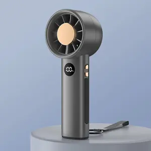 Ventilador turbo portátil de alta velocidade, portátil, portátil, 4000mAh, mini ventilador pessoal, recarregável por USB, ventilador de mesa poderoso, atualização de 2024