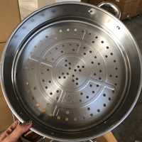 Casserole en acier inoxydable de 24 cm à 36 cm, ensemble de casseroles vapeur à 5 niveaux en acier inoxydable