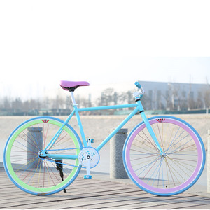 Vélo fixie Jack 700C entièrement en chromoly, vélo à vitesse fixe coloré, vélo à une seule vitesse - Product Image 2
