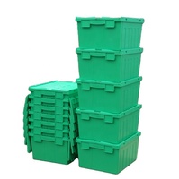 Empilable Heavy Duty 50kg Chargement Logistique Chiffre D'affaires Entrepôt Caisse En Plastique Chiffre D'affaires