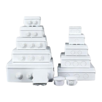 150x100x40mm IP65 ABS Wasserdichte Anschlussdose mit Gummistopfen, vorgebohrten Löchern, integriertem Dichtungsstreifen, Economy-Modell, Klemmenbox