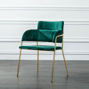 <span class=keywords><strong>Chaise</strong></span> de salle à manger en <span class=keywords><strong>velours</strong></span> rose, meuble de maison <span class=keywords><strong>scandinave</strong></span>, pieds en métal, mobilier de salon - Product Image 2