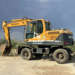 Pelle sur pneus Hyundai 150W-9 d'occasion de haute qualité prix d'usine en bon état avec composants de pompe à moteur PLC à engrenage central - Product Image 4