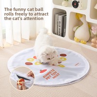 Jouet interactif pliable pour chat, balle de chasse automatique anti-ennui pour animaux de compagnie