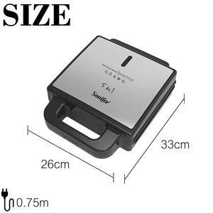 Sonifer SF-6143 nouvelles plaques détachables multifonctions antiadhésives de haute qualité pour la maison 5 en 1 <span class=keywords><strong>gaufrier</strong></span> électrique beignet - Product Image 6