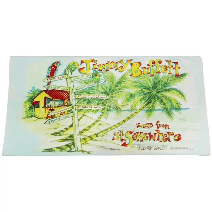Promotional Beach Towels 100% Cotton Custom Velour Reactive Printed Beach Towel