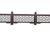 Rampe en alliage d'aluminium à motif treillis traditionnel chinois, personnalisée pour villa, balcon, cour, jardin extérieur, résistante à la rouille, facile à installer