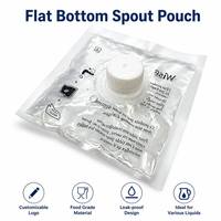 Pochette de recharge pour savon liquide imprimée en héliogravure personnalisée, écologique et recyclable, avec bec verseur, pour savon pour les mains et tampons de lavage.