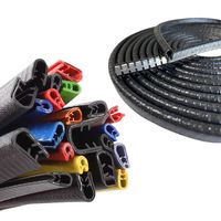 Kunststoff U-förmiger Auto-Türrahmen PVC-Kantenschutz Dichtungsstreifen PVC-Kantenabschluss für Blechkarosserie Autotür U-Typ Kantenschutzleiste