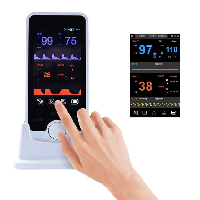 VE4 Veterinary Handheld Pulse Oximeter Blood Pressure Monitor Portable Animal Vital Signs Monitor