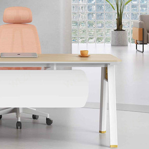 Lussuoso moderno di qualità semplice ufficio Manager tavolo in legno pannello MDF per le segretarie e il lavoro d'ufficio - Product Image 6