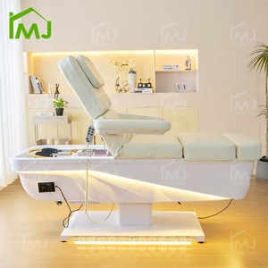 Cama de Salón de Belleza con Elevación Eléctrica, Lavabo Japonés para el Cabello, Cama de Spa para Lavado de Cabello, Pies y Cabeza - Product Image 3
