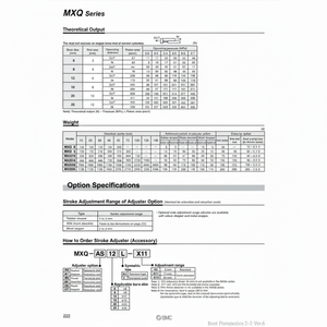 SMC นิวเมติกส์ตัวหยุดโลหะดึงชิ้นส่วนนิวเมติกส์ MXQ-CT12 - Product Image 1