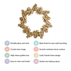 กระจกติดผนังตกแต่งแบบคลาสสิกพร้อมกระจกความละเอียดสูงเพื่อการสะท้อนที่ชัดเจนเหมาะสำหรับห้องนอนห้องนั่งเล่นและของตกแต่งทางเข้า - Product Image 6