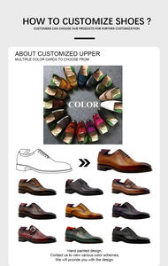 Zapatos de Hombre de Cuero de Becerro Negro de Primera Calidad, Lujosos y de Alta Gama, con Suela Goodyear, Zapatos de Vestir Premium Sin Cordones para Oficina y Fiestas - Product Image 4