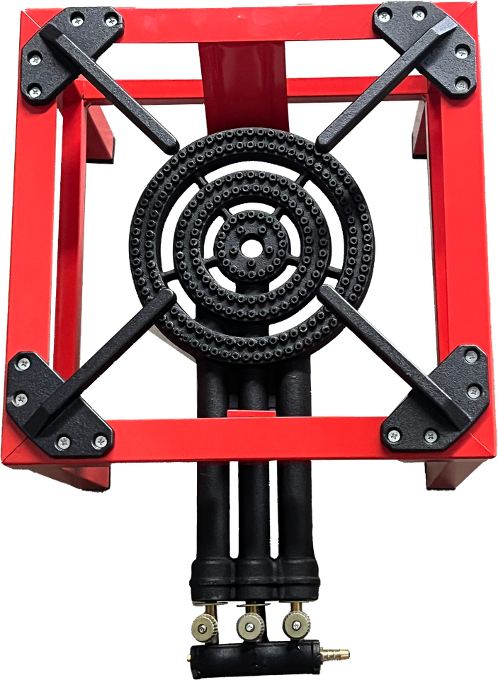 Portable Single Burner High Pressure Gas Cooker Red Square Outdoor ...