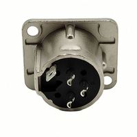 Conector XLR de 3 Pines para Montaje en PCB, Conector XLR Cuadrado de 3 Pines, Conector XLR Macho de 3 Pines, Conector de Micrófono de Metal de 3 Pines para Mezcladora
