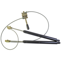 Ressort à gaz en acier rigide à longue durée de vie, verrouillable, pour applications de quincaillerie, avec tailles personnalisées pour ajuster la hauteur