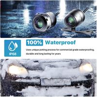 Caméra de recul AHD 1080P compatible avec les autoradios/moniteurs, caméra de recul avant/arrière/côté encastrée pour voitures et SUV