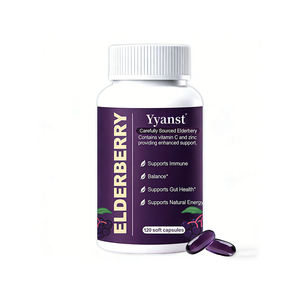 Capsules molles personnalisables de haute qualité à marque privée, à base de sureau, de zinc et de vitamine C, pour soutenir l'immunité et favoriser la santé digestive - Product Image 1