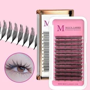 Cils en éventail pré-faits Meecillashes <span class=keywords><strong>Anime</strong></span> Spire Lash, nouveau design, pour extensions de cils en plumes de cachemire douces, C/D, style comic - Product Image 5