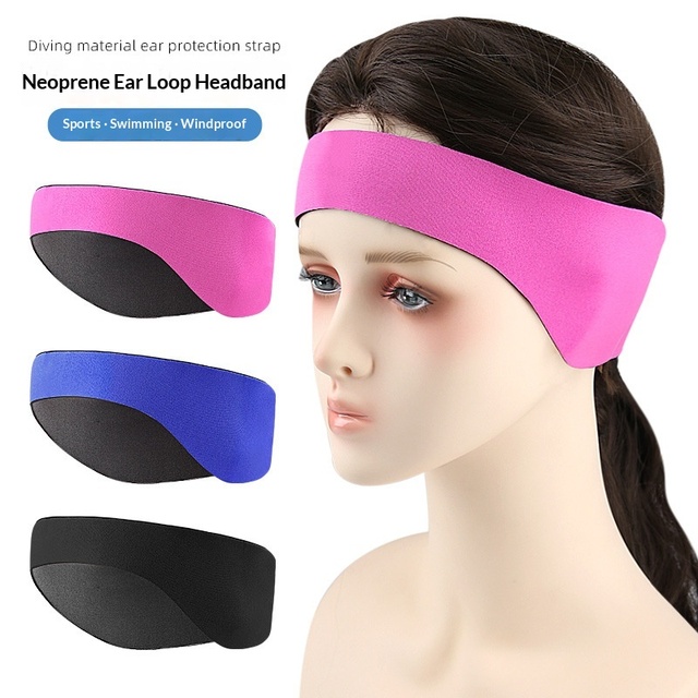 Ear Band-It Swimming Headband for Adults Adjustable Swim Ear Band Hold Earplugs in Water Headband