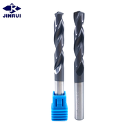 Foret hélicoïdal à revêtement CNC JR127, tige droite, 2 mm-2,5 mm, HRC65, carbure, foret pour trous profonds
