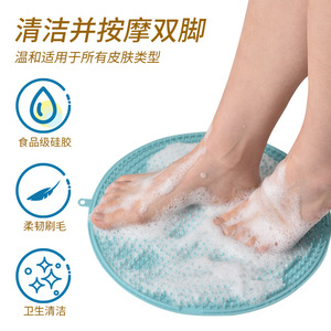 Silicone Back Scrubber Bath Pad With Bristles For Body Exfoliation Shower Massage Tool - Product Image 3