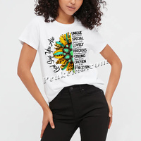 Avec dieu, tout est Possible, transfert de chaleur en vinyle, transfert de chaleur en couleur pour T-shirts prêts à presser, transfert de Sublimation