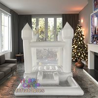 Maison gonflable rose clair commerciale de rebond de princesse de château de 10X8X8 pieds avec fosse à balles pour l'amusement intérieur et extérieur des enfants