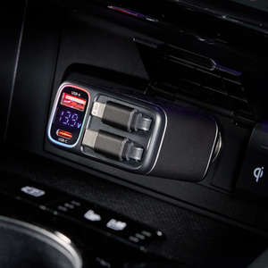 Cargador de Coche Retráctil 4 en 1 ReelKit, Cargador Rápido USB C con Múltiples Puertos, Adaptador para Vehículo, Cargador para Encendedor de Cigarrillos - Product Image 3