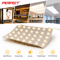 Panneau LED flexible ultra-fin personnalisé 150x150mm pour rétroéclairage de marbre, découpable, 24V, dimmable, compatible OEM/ODM