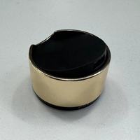 Bouchon à visser 22/400 avec disque anti-déversement, bouchon de bouteille en plastique de luxe de haute qualité pour shampoing, logo personnalisé, doré