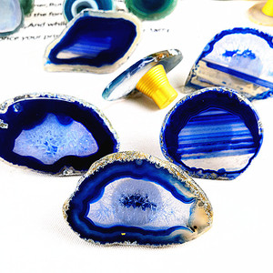 DIY Factory Direct Sale Agate Furniture Handle Natural Color Shade Uneven Shape <strong>Knobs</strong> Available with <strong>Gold</strong> Finished Drawer Pulls - Product Image 5