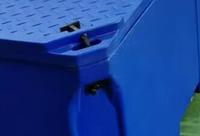 Boîte isotherme de transport 1000l Conteneur thermique industriel Poubelle en plastique lourd pour la pêche Poubelle en plastique solide Bacs en plastique
