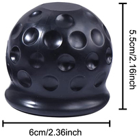 50mm 1-7/8 "usine voiture remorquage caoutchouc PVC souple étanche coloré remorque serrure attelage boule de remorquage couverture