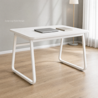 Bureau d'angle multifonctionnel blanc à double usage, table d'ordinateur pour chambre d'étudiant