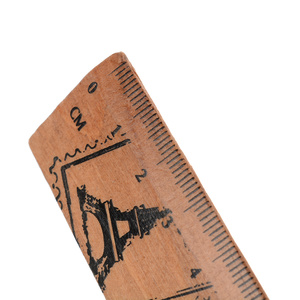 Diseño de alta calidad hecho de regla de madera duradera Diseño de impresión Reglas de estudiante de Niños de madera Suministros de oficina Escuela <span class=keywords><strong>primaria</strong></span> - Product Image 5
