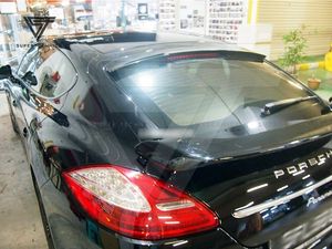 ポルシェパナメーラ9702010-2013用<span class=keywords><strong>Ta</strong></span>スタイルカーボンファイバールーフスポイラー - Product Image 5