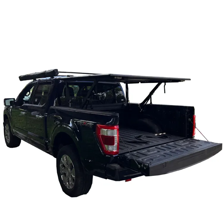 High Quality Pickup Folding Tonneau Covers Hard Lift Tri-fold Cover for Pickup F150 Ford Ranger