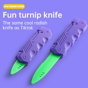 Tik Tok sıcak satış fabrika doğrudan satış dekompresyon oyuncak roman renkli bahar genişleme bıçak çocuklar için 3 + - Product Image 3